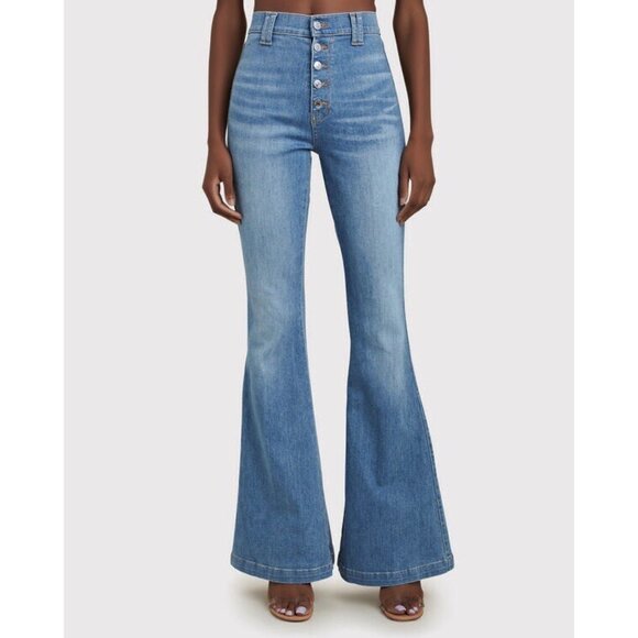 Veronica Beard high rise Sheridan bell bottom flare jeans - Picture 1 of 7